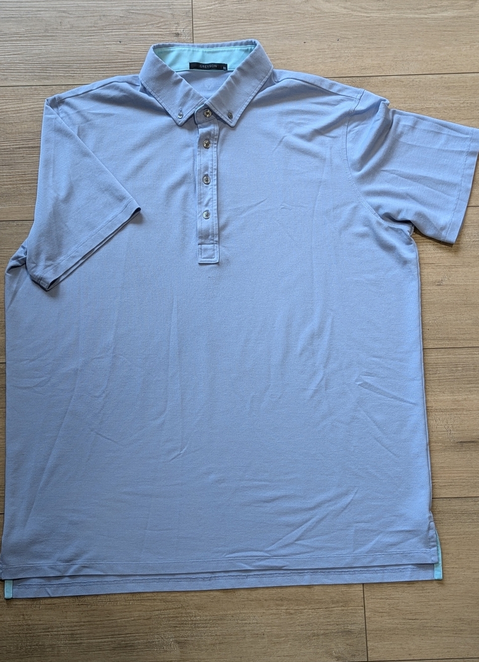 Greyson Men’s Performance Golf Polo – XL – Light Blue